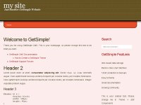 Скачать бесплатный шаблон для GetSimple CMS